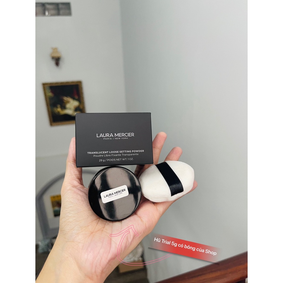 Phấn phủ laura mercier loose setting powder trial - travelsize - fullsize