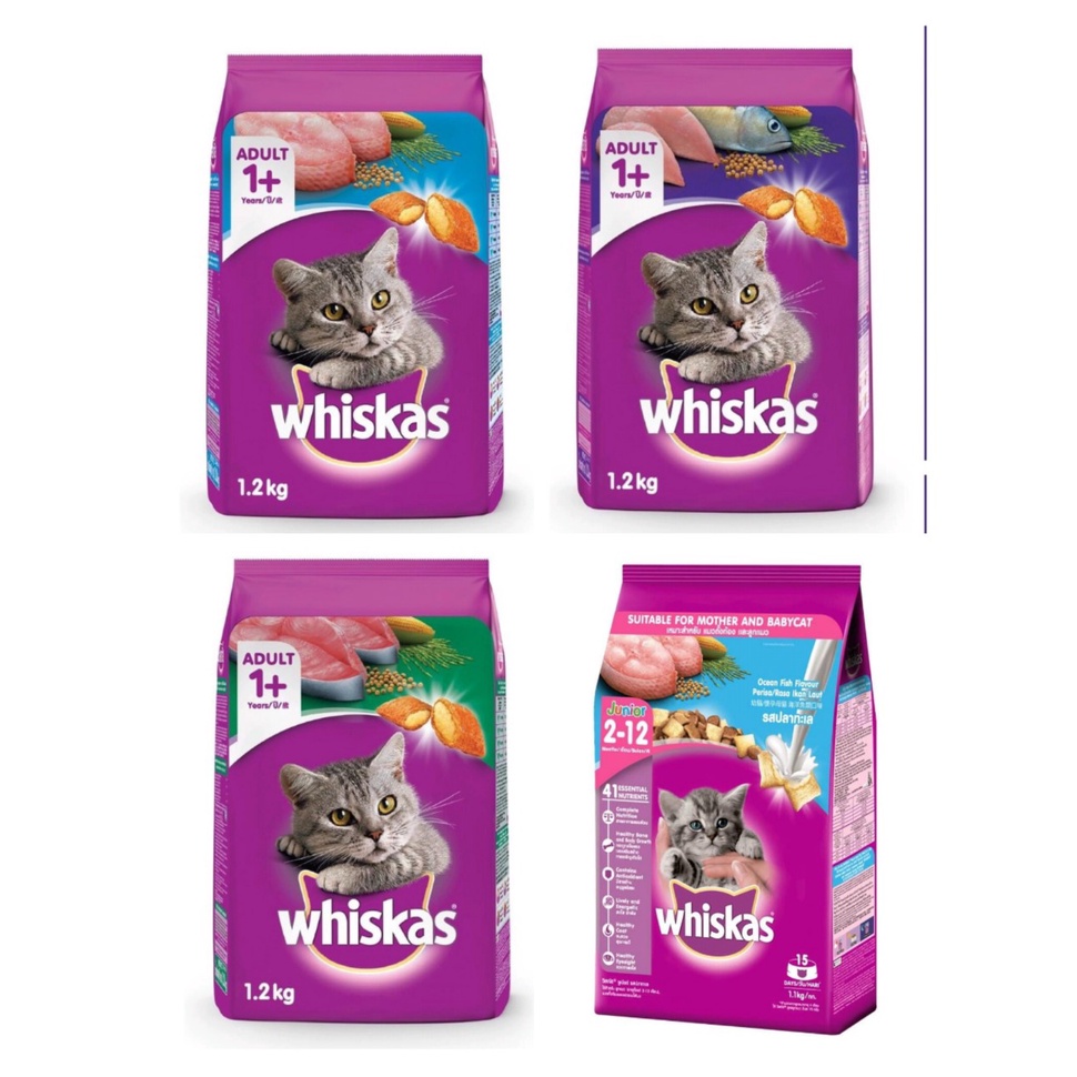 Hạt whiskas cho mèo con mèo trưởng thành 1.2kg