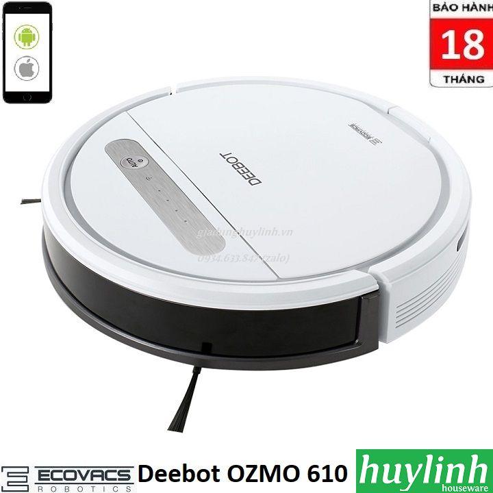 Robot hút bụi lau nhà Ecovacs Deebot OZMO 610 - Chính hãng