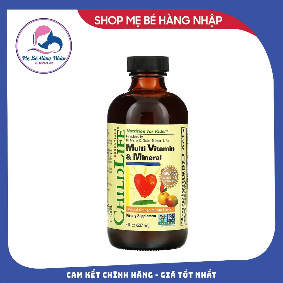 Childlife multi vitamin & mineral - vitamin tổng hợp cho trẻ từ 6 tháng đến 12 tuổi
