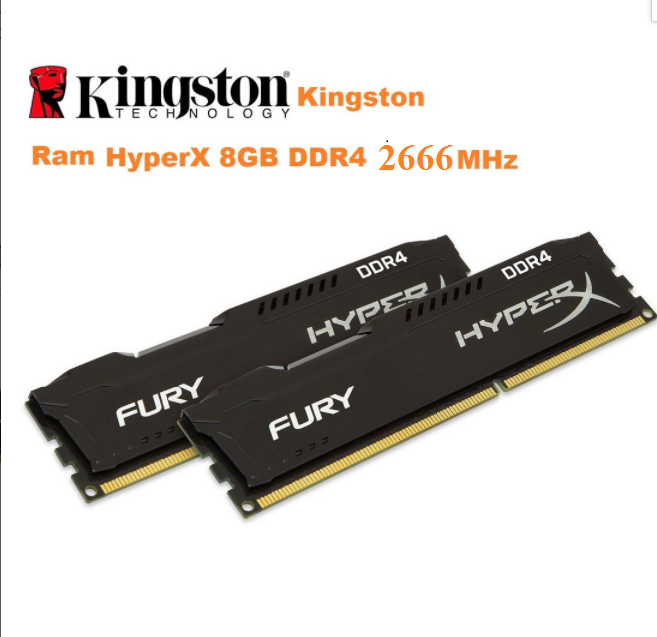 Ram kingston hyperx fury 8gb ddr4 2666mhz chính hãng