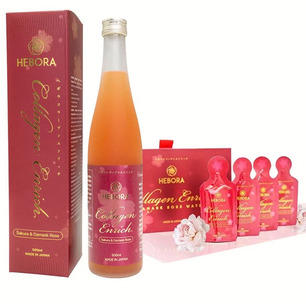 Nước uống đẹp da thơm cơ thể Hebora Collagen Enrich