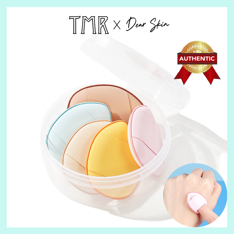 Mút trang điểm mini finger puff tmr mút tán kem nền, kem che khuyết, cushion