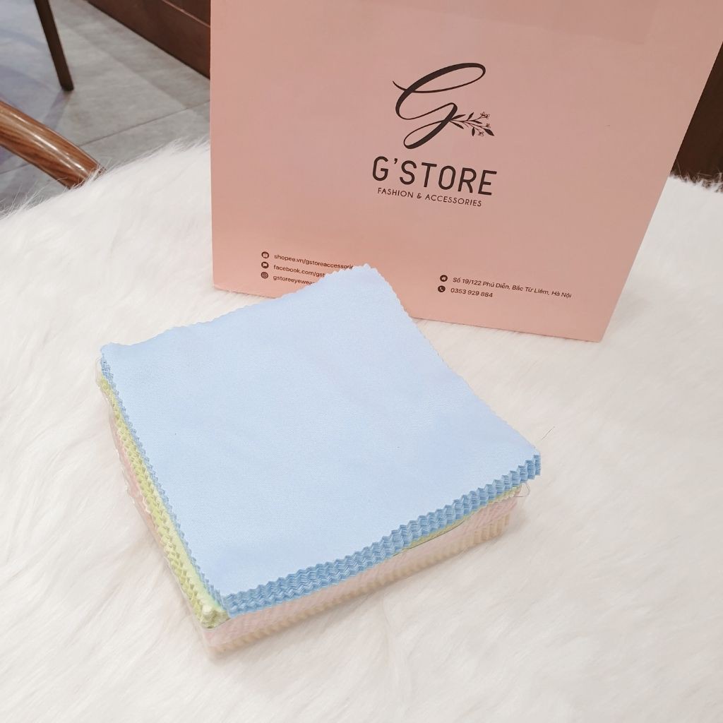 Khăn lau kính nhiều màu [G'Store] Khăn lau mắt kính chuyên dụng