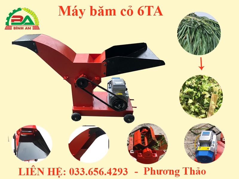 Máy băm cỏ 6ta
