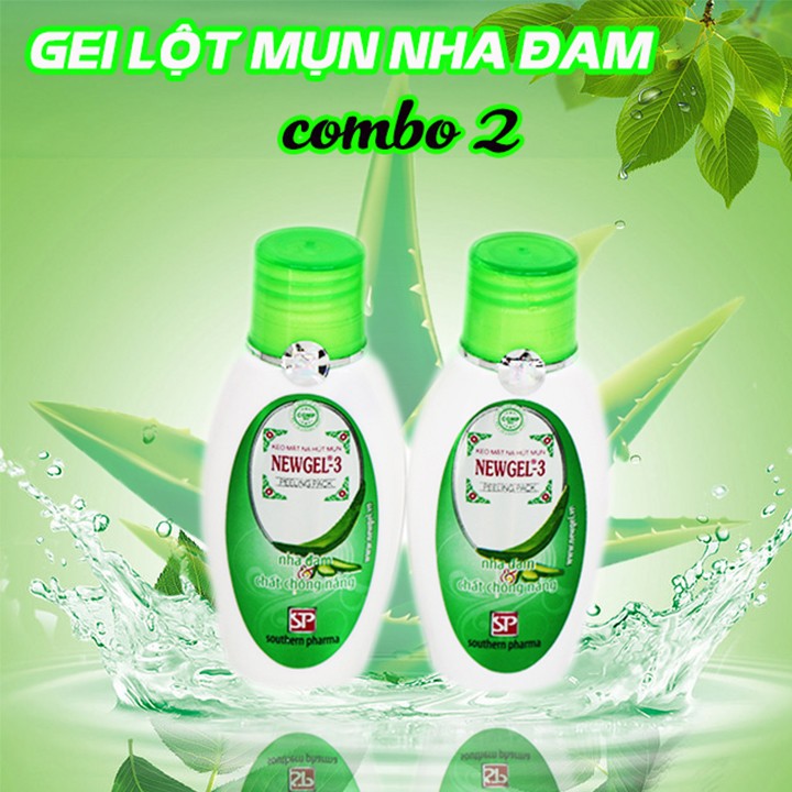 Combo 2 - Gel hút mụn nha đam NEWGEL 3 - 60g