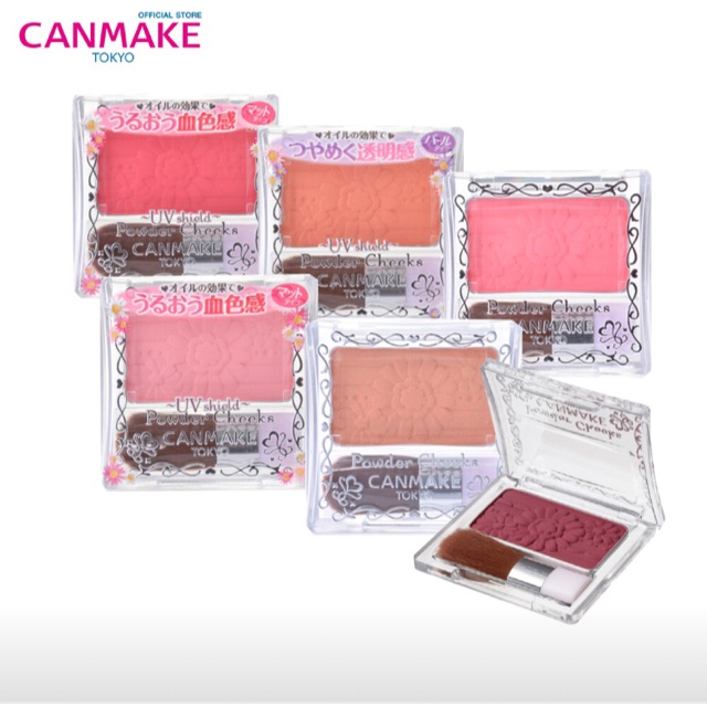 Phấn má Canmake Powder Cheeks UV Shield 3.2g