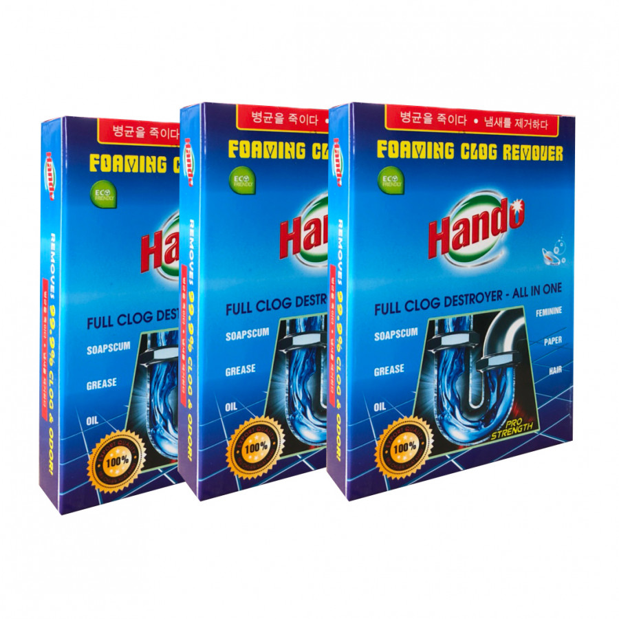 Combo 3 Hộp Bột thông cống Hando 100g xuất khẩu
