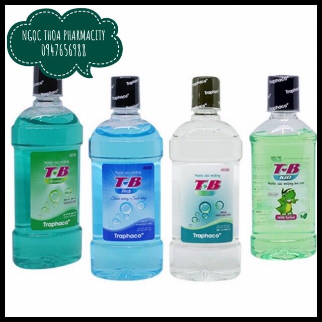 Nước súc miệng t b chai 500ml