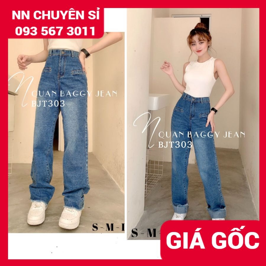 [Hoàn tiền 25-27/4] QUẦN BAGGY JEAN ỐNG SUÔNG CHẤT NGẦU BJT303 🎗HÀNG ĐẸP🎗ẢNH THẬT🎗 QUẦN JEAN NỮ ỐNG SUÔNG