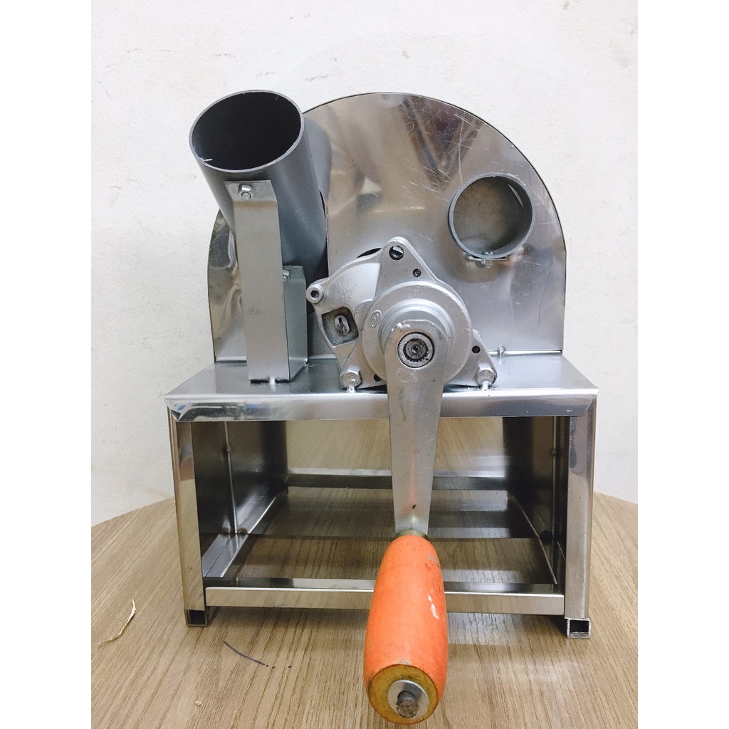 Máy Thái Hành Tỏi sung ớt quay tay có nắp đậy+TẶNG 3 LƯỠI DAO