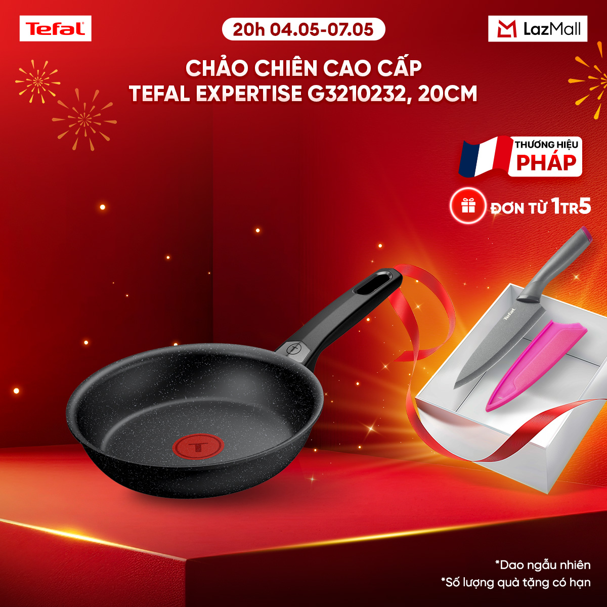 Chảo chiên cao cấp Tefal Expertise G3210232, 20cm