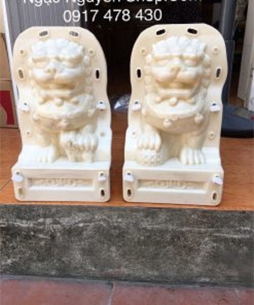 Cặp khuôn kỳ lân cao 38 cm