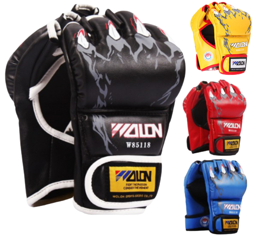 Găng tay đấm bốc hở ngón MMA cao cấp thế hệ 4.0 - Thiết bị đấm bốc dành cho boxing, mma, đối kháng, sparring, trainning