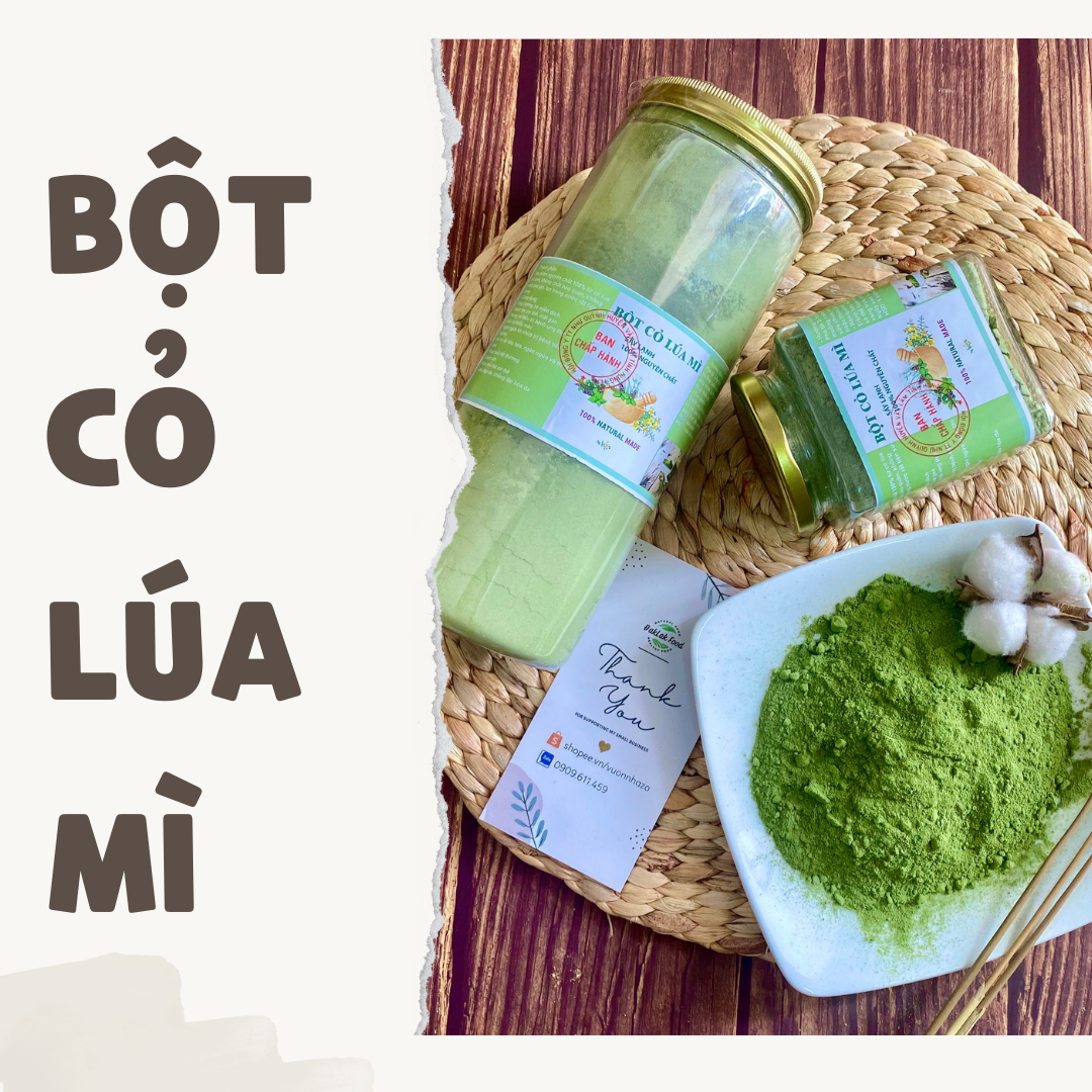 Bột cỏ lúa mì sấy lạnh nguyên chất 150gr 500gr