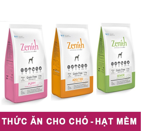 Thức ăn hạt mềm cho chó mọi lứa tuổi Zenith 1.2kg