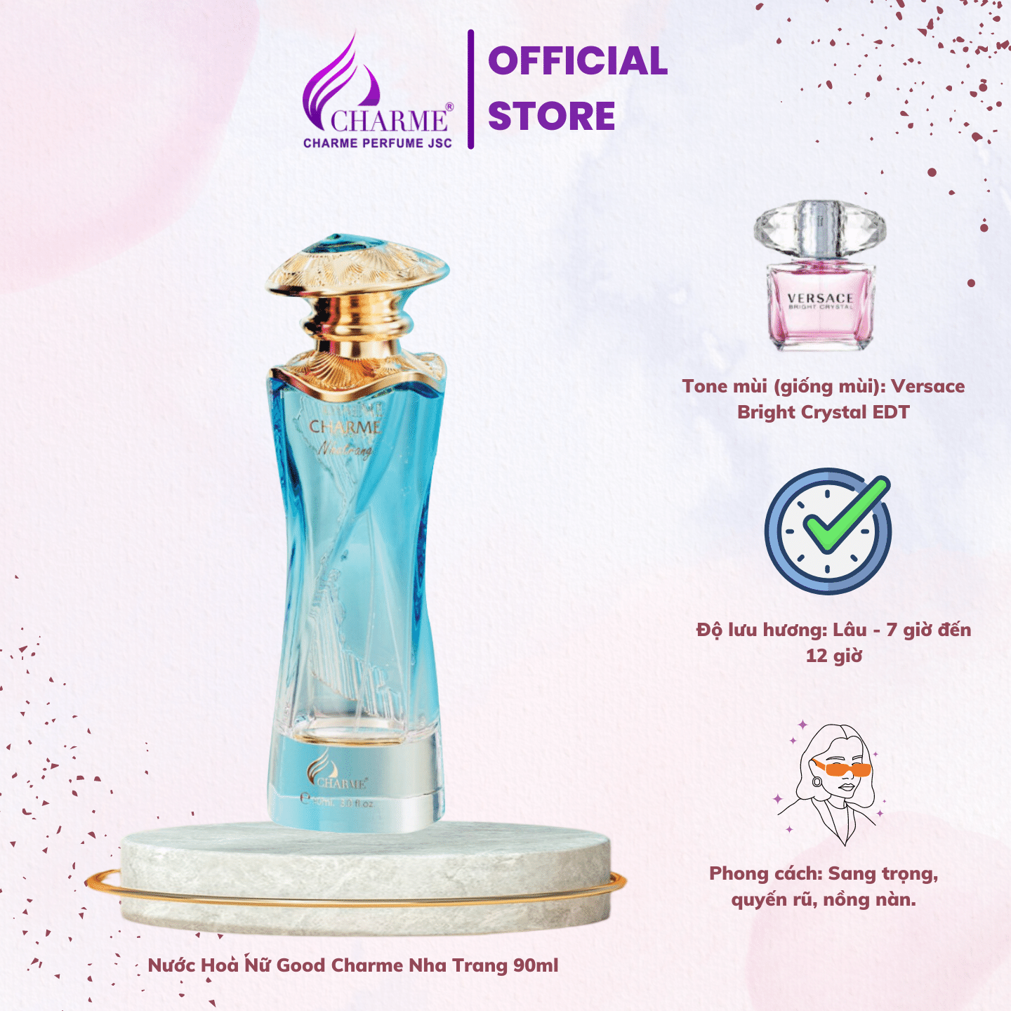 Nước hoa nữ good charme nha trang 90ml
