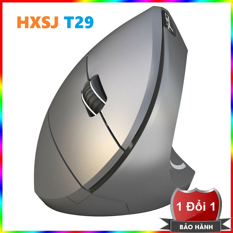 Chuột không dây HXSJ T29 - Chuột không dây chống mỏi tay HXSJ siêu ngầu T29 Pin Sạc dùng cực lâu - Chuột chơi game không dây HXSJ T29 - Wireless gaming mouse HXSJ - Wireless mouse T29