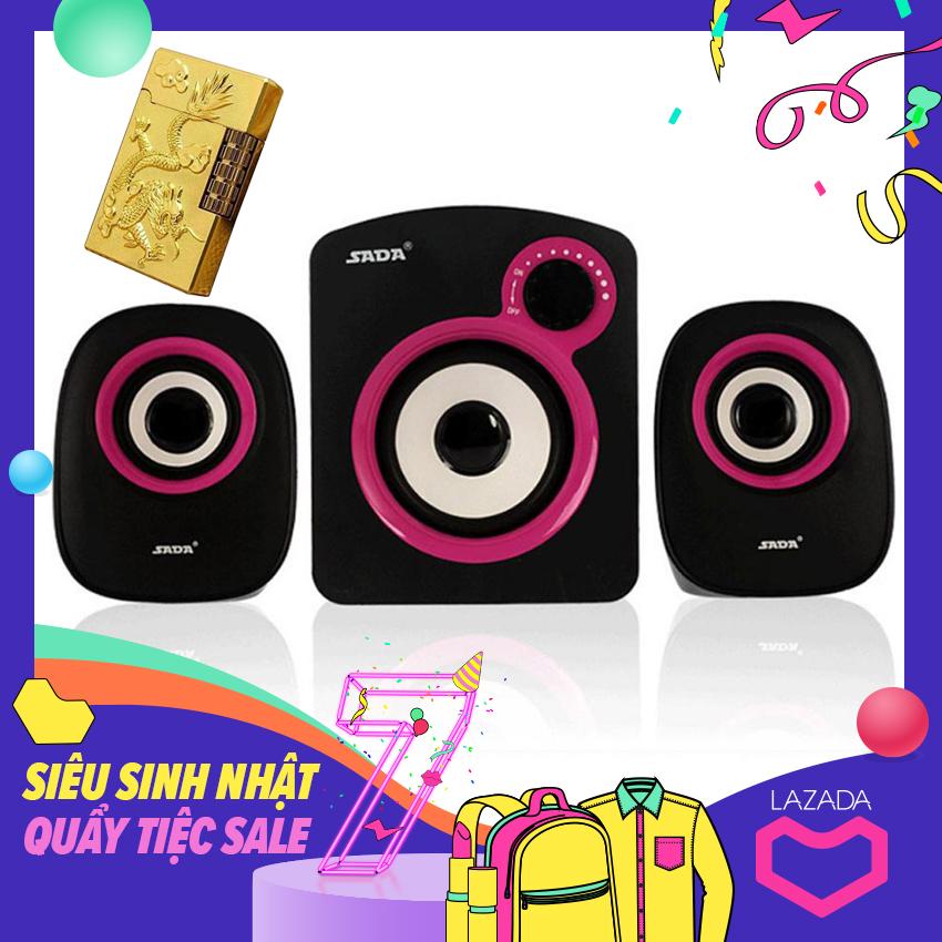 Bộ loa máy tính để bàn 2.1 sada d-200b + tặng blrồng phượng cao cấp