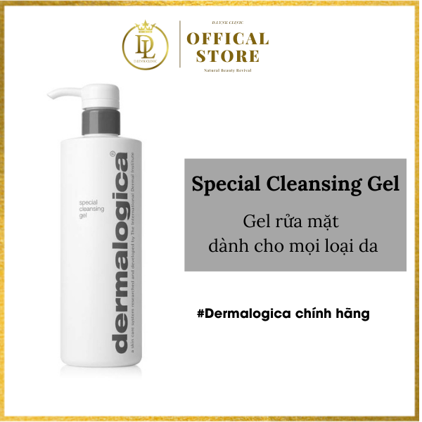 Sửa rửa mặt dạng gel tạo bọt không chứa xà phòng, dịu nhẹ sạch sâu dành cho mọi loại da Dermalogica Special Cleansing Gel 250ml/500ml