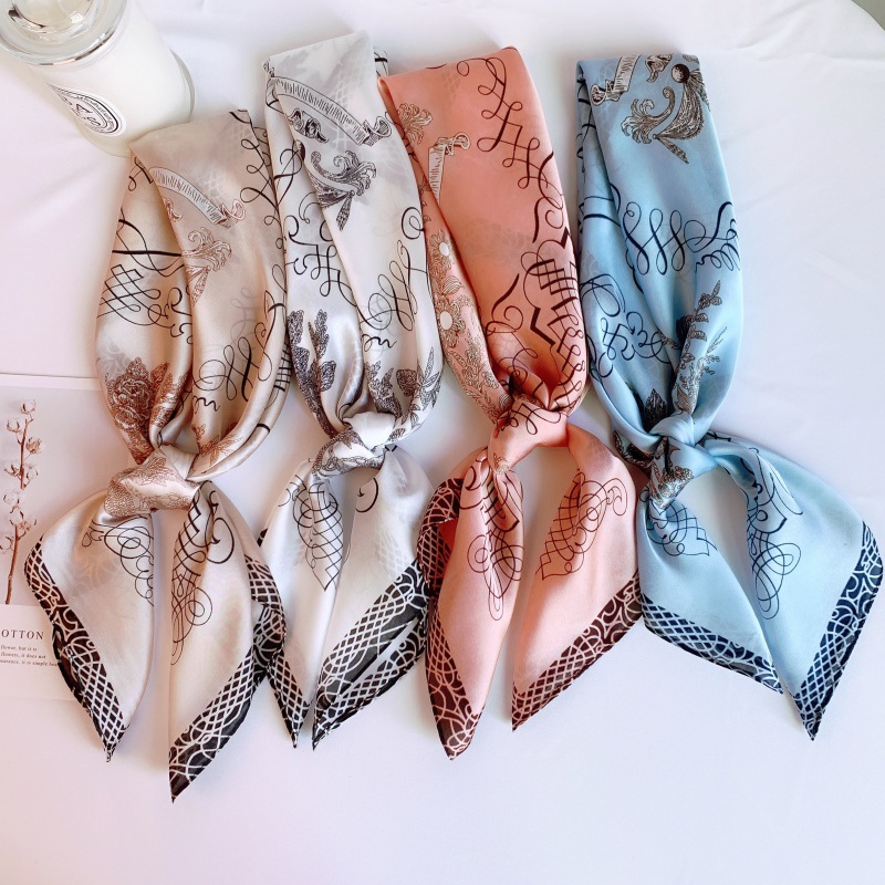 Khăn lụa vuông quàng cổ nữ Sy 70x70 cm thời trang, sang trọng trùm đầu, choàng cổ, khăn Bandana K1