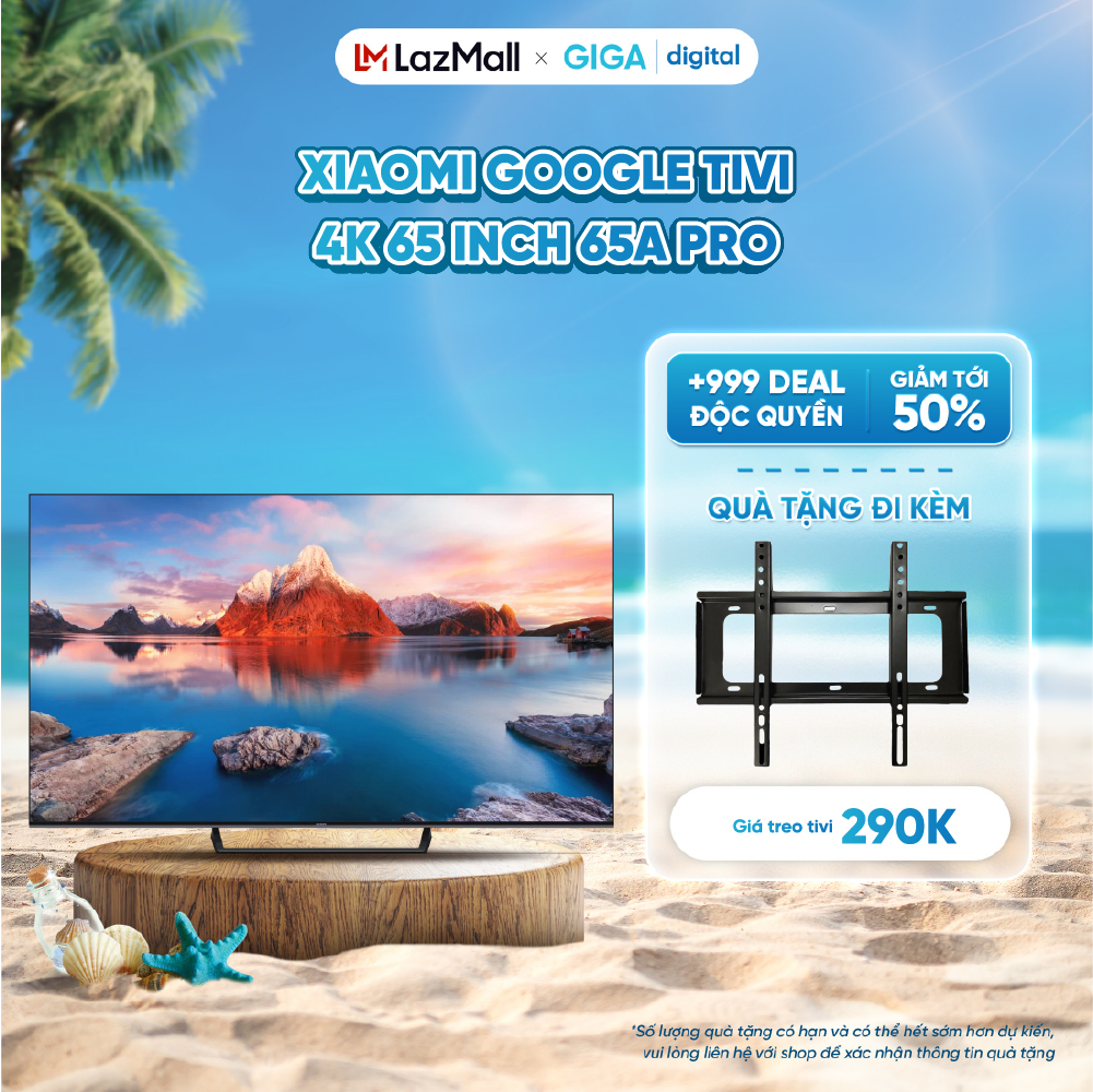 Xiaomi google tivi 4k 65 inch 65a pro - điều khiển giọng nói - bh 24 tháng
