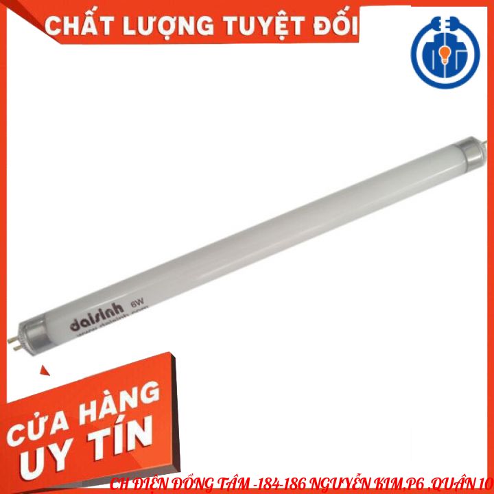 Bóng đèn bắt muỗi 6W thay cho đèn DAISINH-Bóng đèn diệt côn trùng ánh sáng tím xanh- Hàng chính hãng