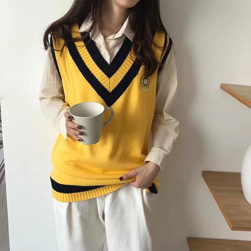 Áo len gile , dáng Hàn quốc ( không kèm sơ mi )