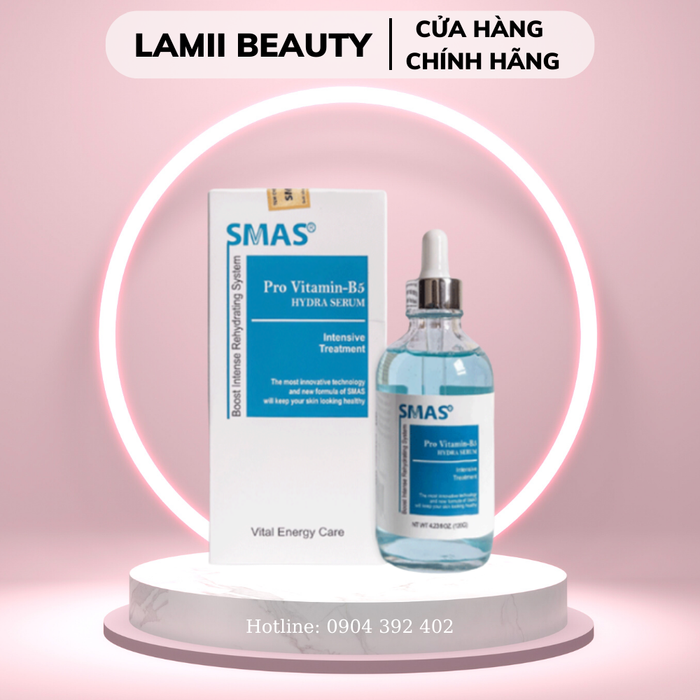 Tinh chất dưỡng ẩm phục hồi smas pro vitamin b5 hydra serum 120g-lamii beauty