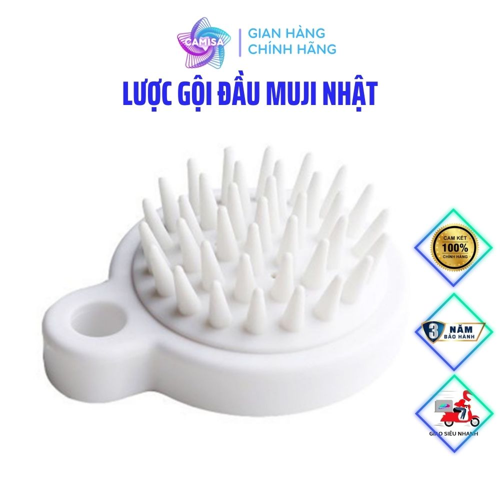 Lược Gội Đầu Muji Nhật Massage Đầu Giảm Stress Rụng tóc Kích Thích Mọc Tóc CAMISA