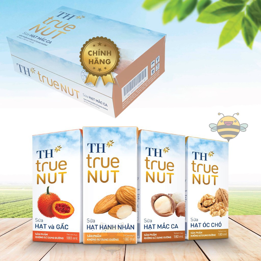 Thùng sữa hạt th true milk 180ml × 48 hộp