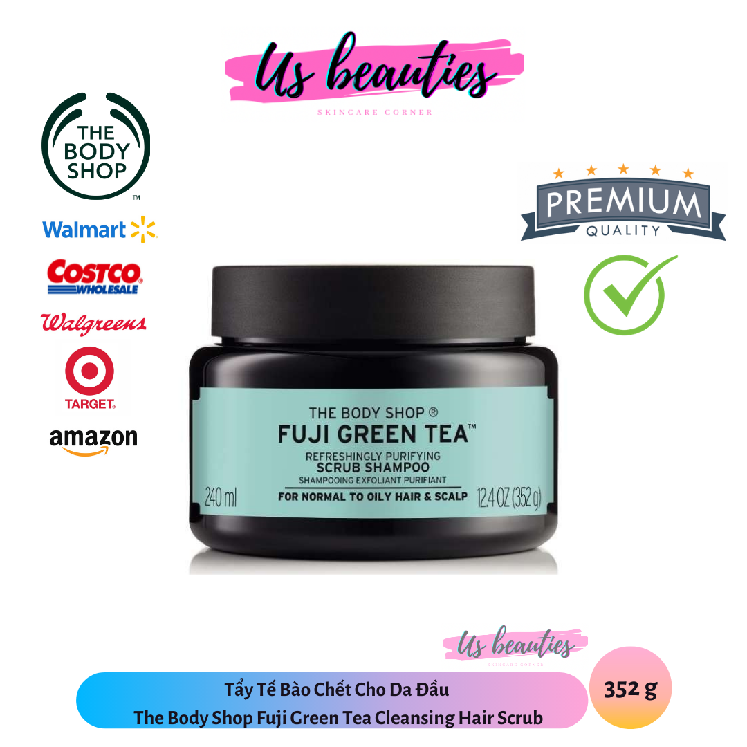 Tẩy Tế Bào Chết Cho Da Đầu The Body Shop Fuji Green Tea Cleansing Hair Scrub 352g Tẩy Tế Bào Chết Cho Da Đầu The Body Shop Fuji Green Tea Cleansing Hair Scrub 352g