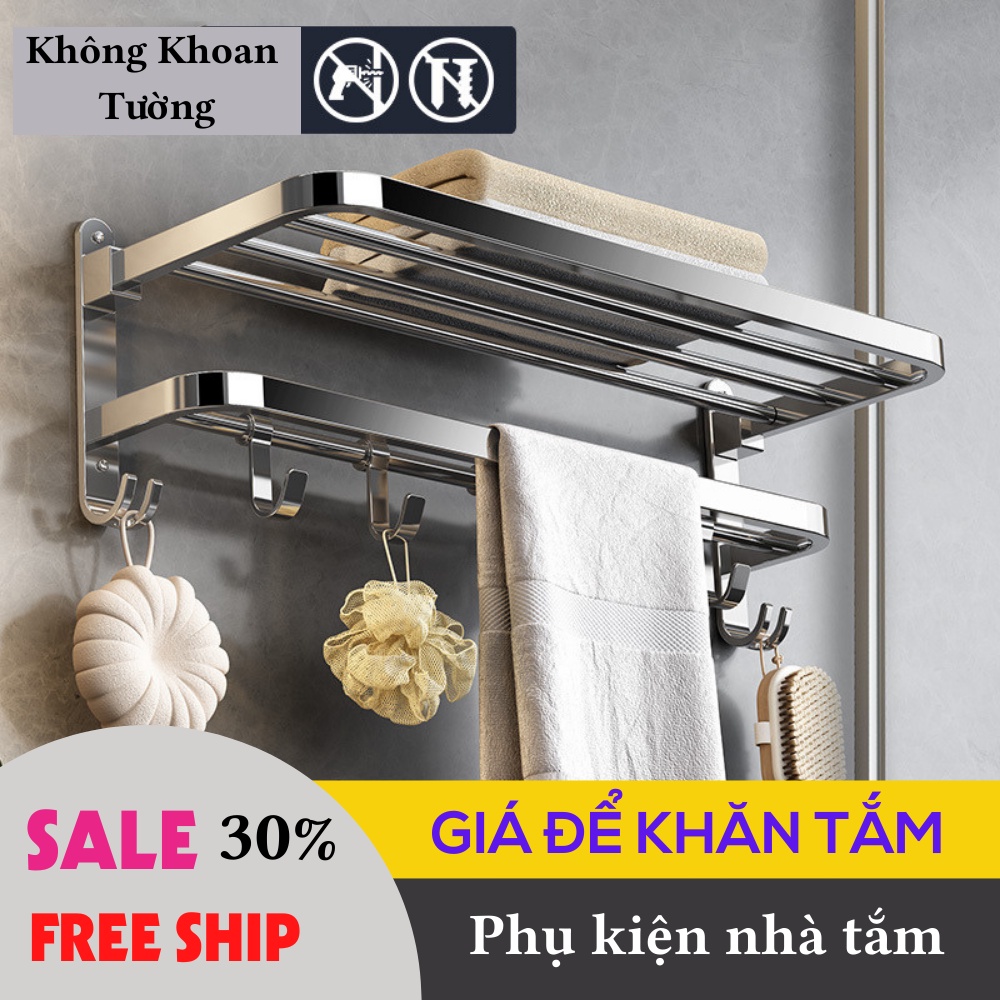 Kệ Nhà Tắm, Giá Treo Khăn Nhà Tắm, Để Đồ Dùng Inox Đa Năng Gắn Tường TOP TEN