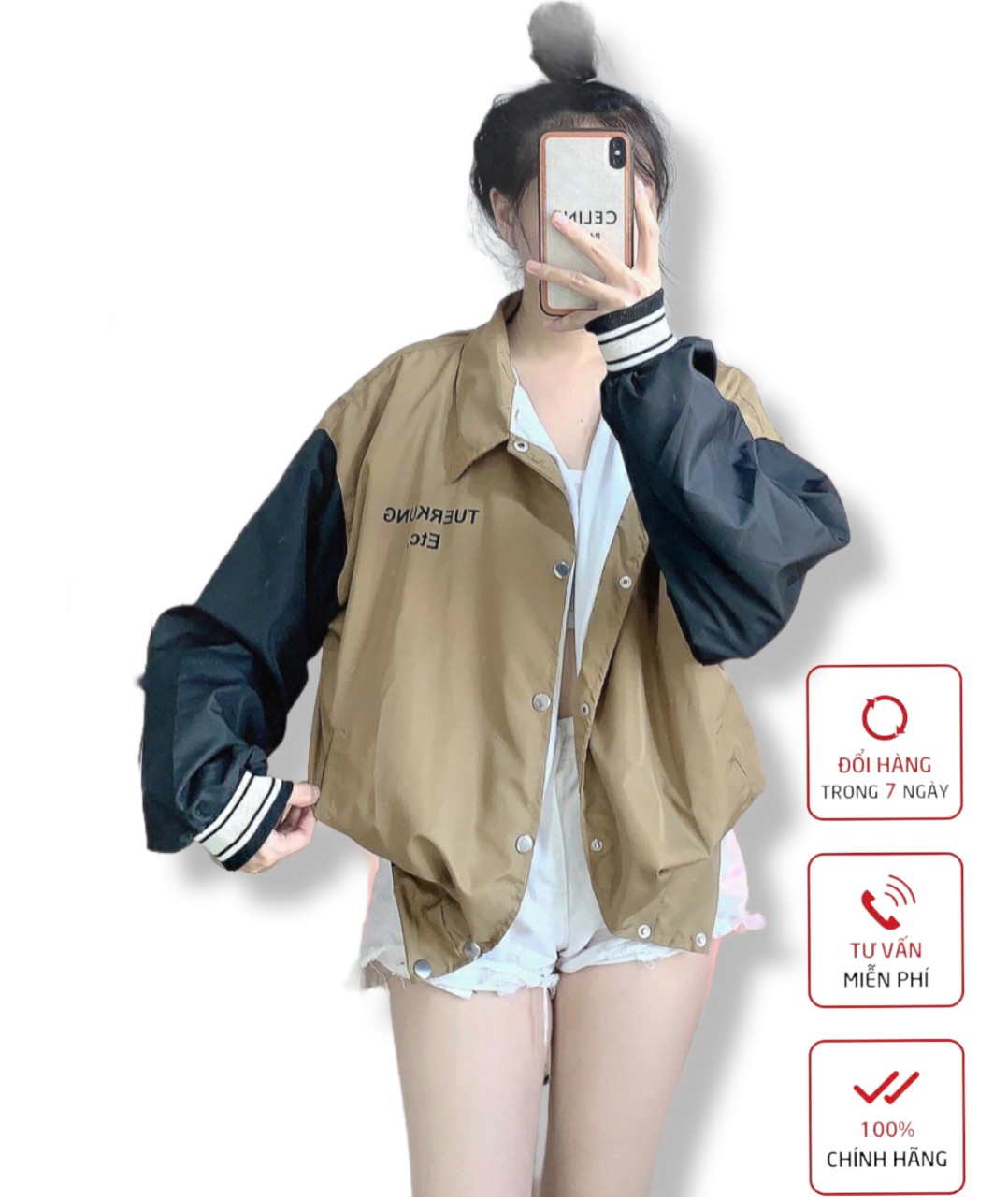 Áo Khoác Bomber Nữ 2 Lớp HP99 Mẫu Mới HOT- NGỌC HÂN FASHION
