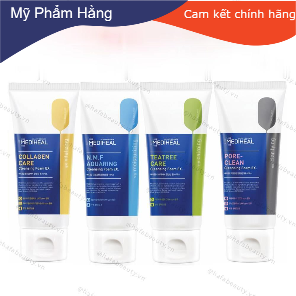 Sữa rửa mặt dịu nhẹ, có ph thấp mediheal cleansing foam 170ml _ mediheal chính hãng