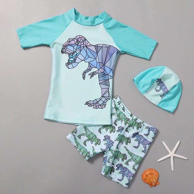 Sale- sét bộ đồ bơi cho bé trai, bộ bơi bé trai hàng quảng châu đẹp, áo bơi, quần bơi, mũ bơi cho bé