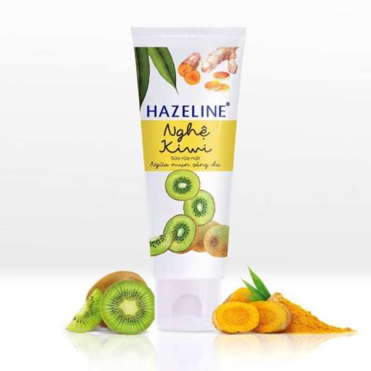 Sữa Rửa Mặt Ngăn Ngừa Mụn Dưỡng Sáng Hazeline Nghệ - Kiwi ( 50g / tuýp )