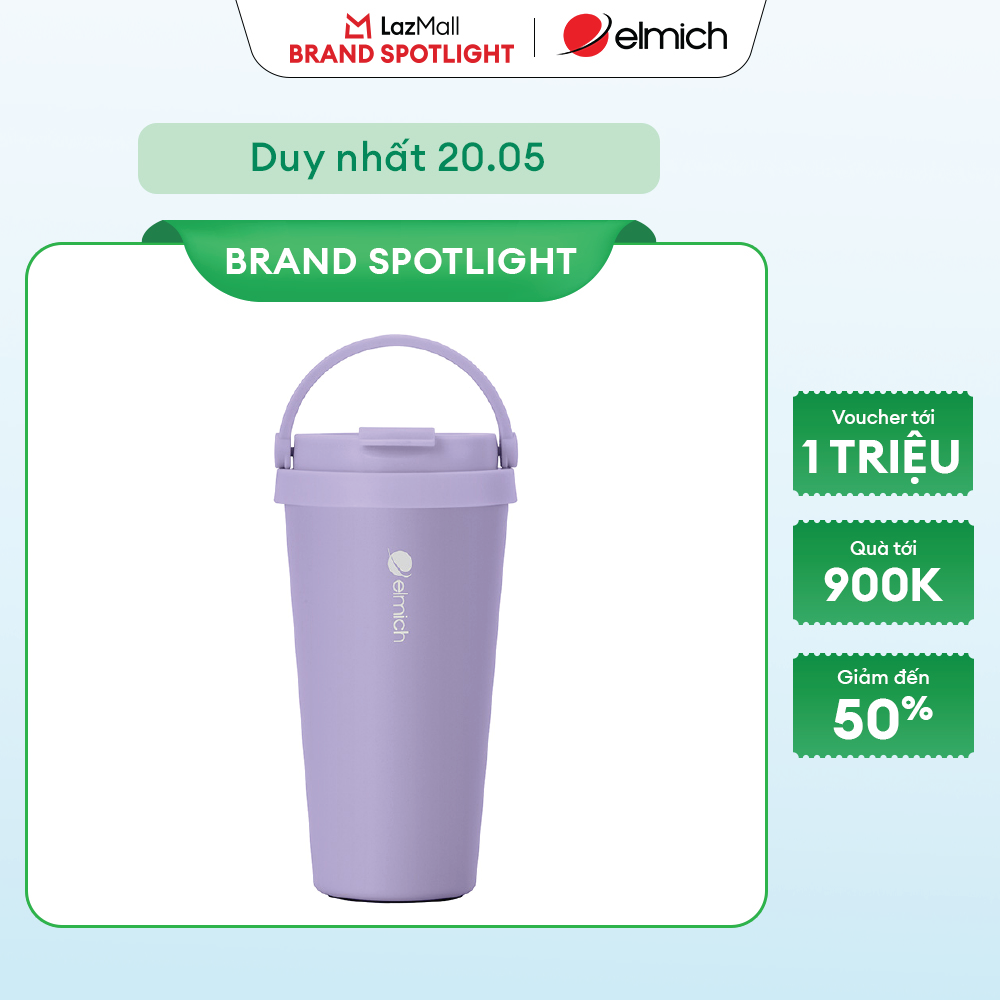 (MEGA 6.6)Cốc giữ nhiệt inox 304 Elmich 2248380 dung tích 510ml