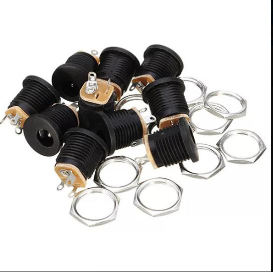 Bộ 10 jack dc 5.5x2.1mm - có ốc vặn