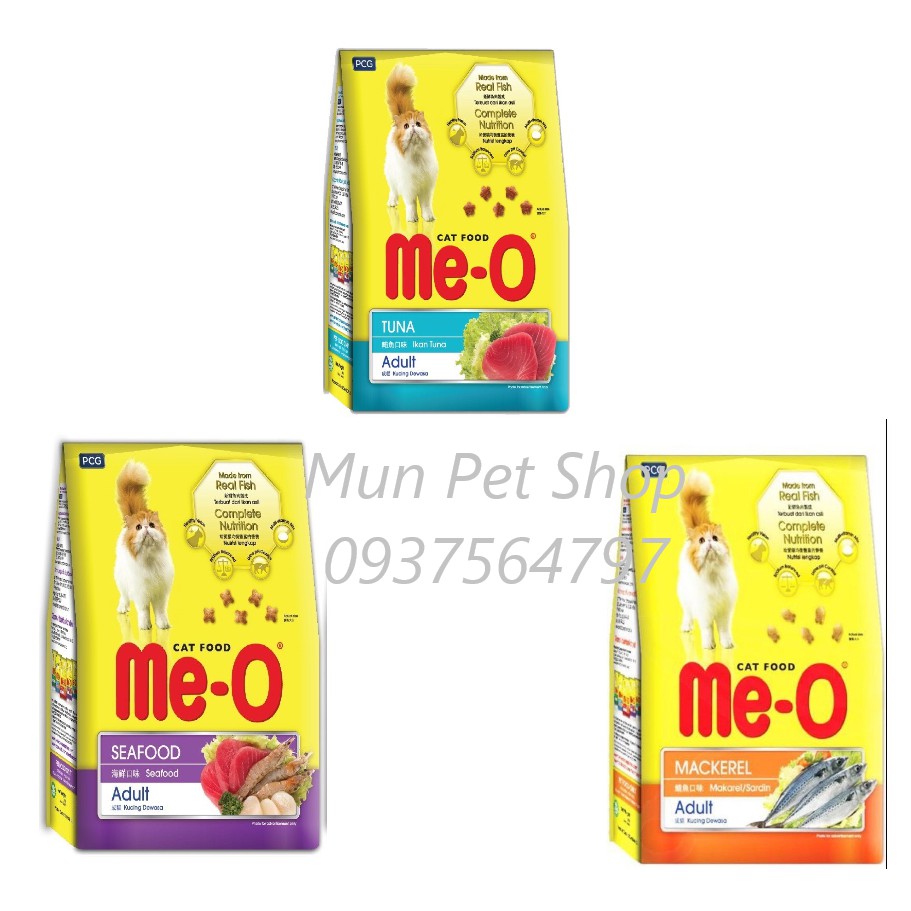 Thức Ăn Hạt Mèo Me-O 350G​ (Vị Cá Ngừ, Vị Hải Sản, Vị Cá Thu) -Mun Pet Shop