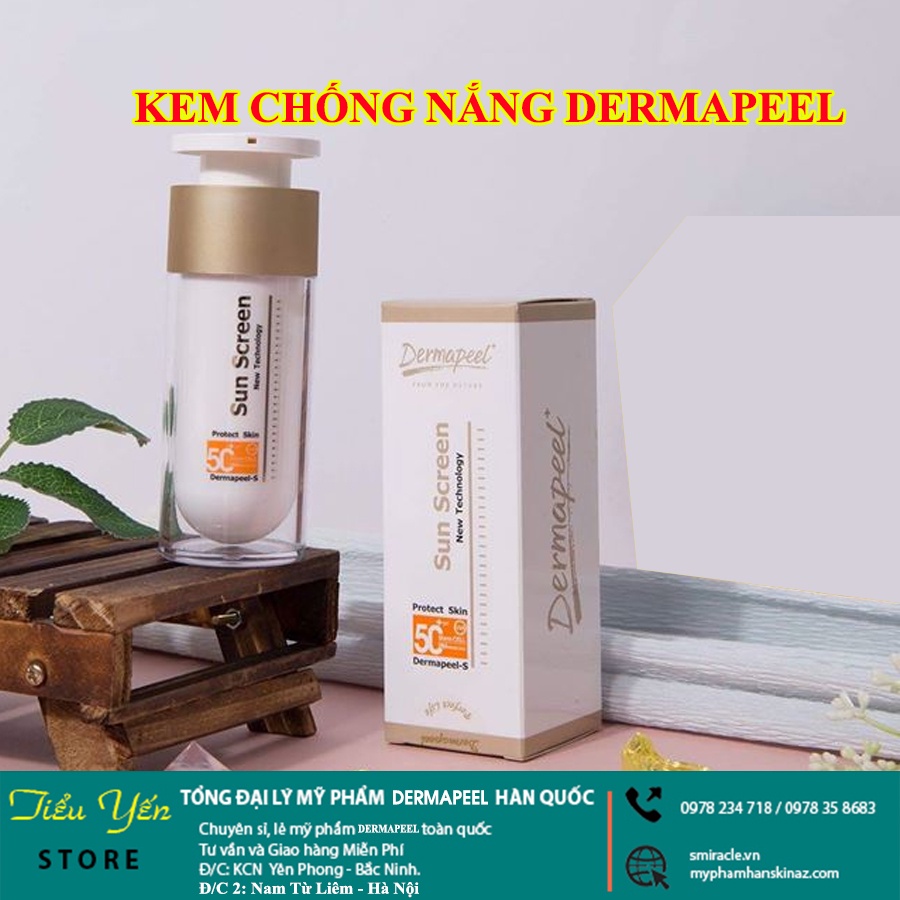 KEM CHỐNG NẮNG DERMAPEEL 4 IN 1