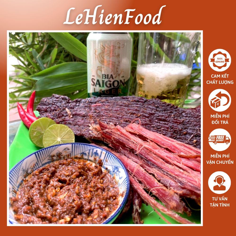  500Gr Thịt Lợn Heo Khô Gác Bếp chuẩn vị Tây Bắc thơm mùi hạt dổi mắc khén Tặng Chẩm Chéo 