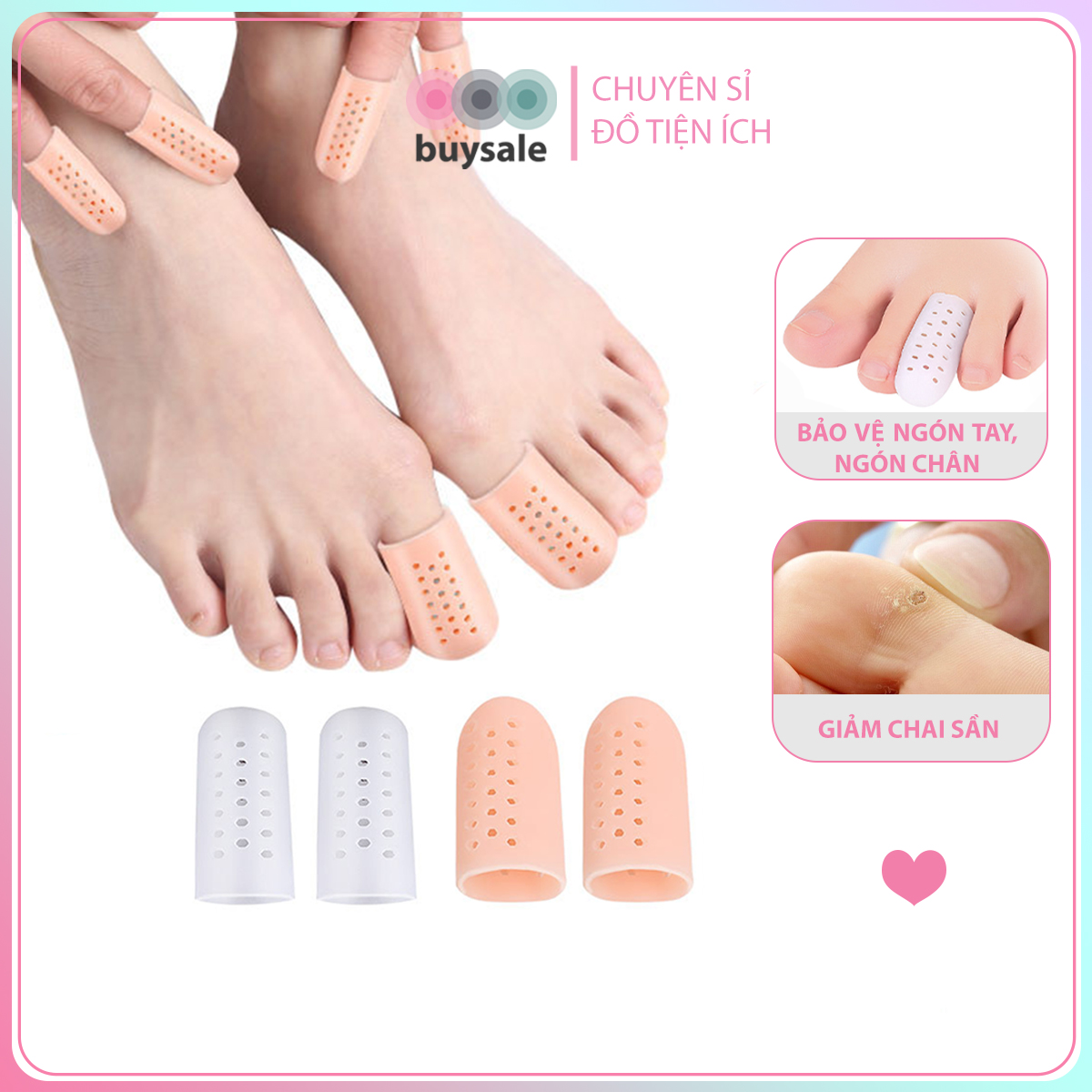 Silicone bọc bảo vệ ngón chân cái khi mang giày khiêu vũ hoặc chơi thể thao - BuySales - BSPK301