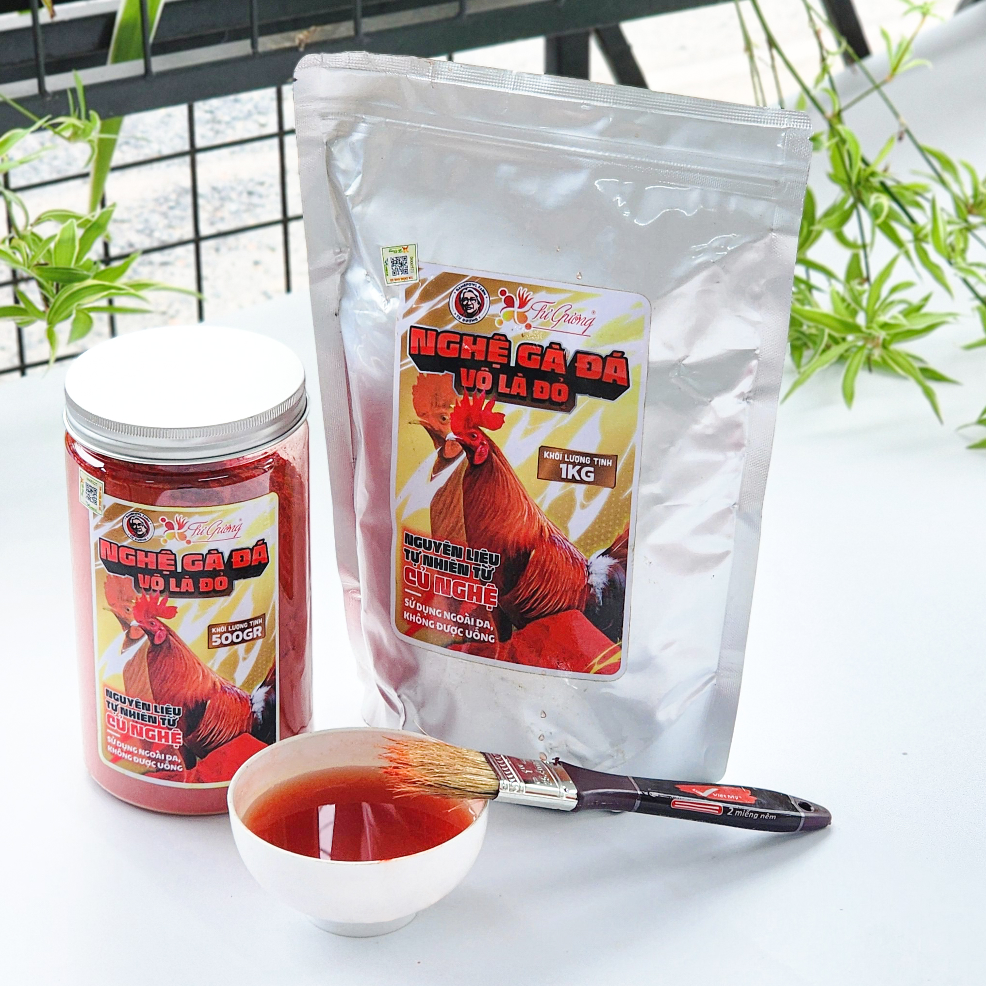 Tinh bột nghệ đỏ tư gương cao cấp cho gà đá 500g/1kg bột nghệ đỏ nguyên chất 100% cho gà đá