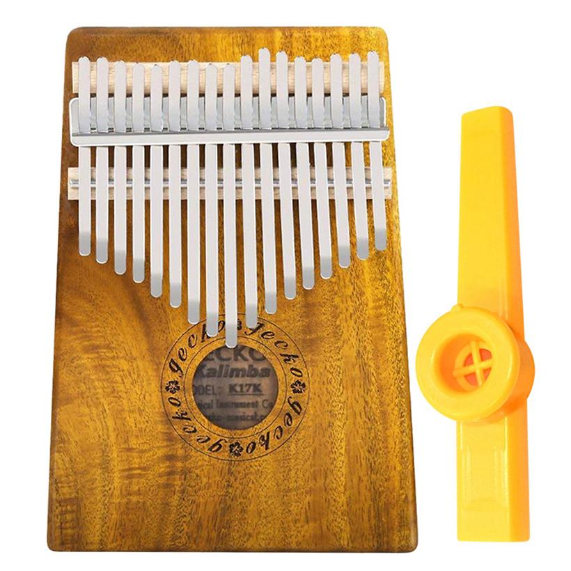Đàn Kalimba Gecko 17 Phím Gỗ KOA K17K Kèm Kèn Kazoo DreamMaker - HÀNG CÓ SẴN