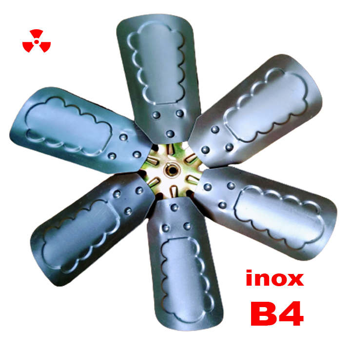 [HCM]Cánh quạt inox 6 lá B4 công nghiệp cao cấp - thông gió quạt lò  hút nhiệt bếp - quạt gió tuộc bin phát điện mini