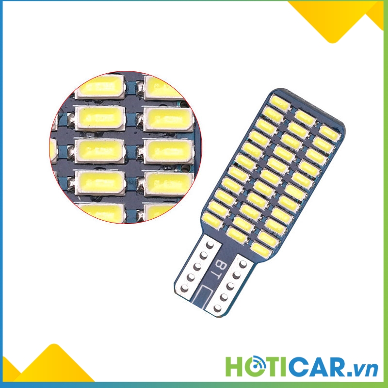 [HCM]Đèn LED xi nhan, demi, đọc sách, trần, cốp, đồng hồ taplo T10 1 mặt chip 3014 T103014-33
