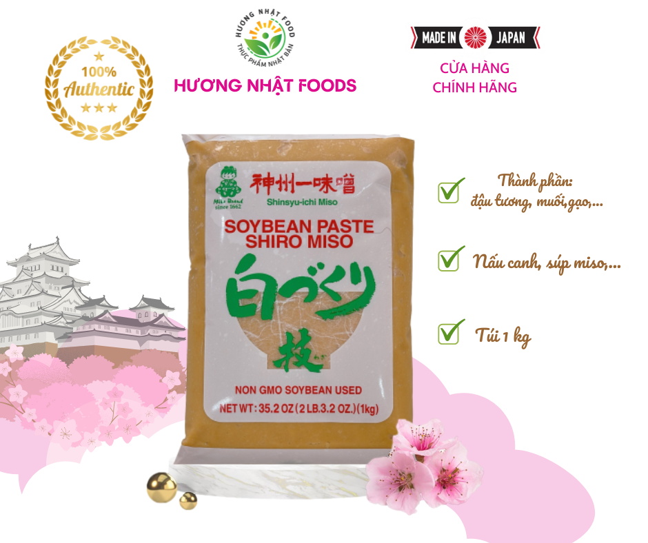 Đậu tương shiro miso nhật bản 1kg