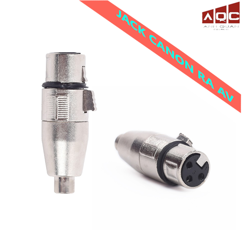 Rắc canon cái ra av và jack canon đực ra av mạ đồng chính hãng
