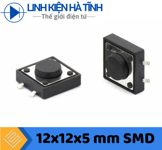 Túi 20 cái nút nhấn 12x12x5mm chân dán